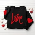 thumbnail image 5 of BEFOKA Long Sleeve Cute Shirts For Women Valentine'S Day Crew Neck Sweatshirts Love Heart Printed Ladies Blouses Womens Top Pullover Sweatshirt Graphic T-Shirtstrendy Tunic Outfits Clothes, 5 of 5