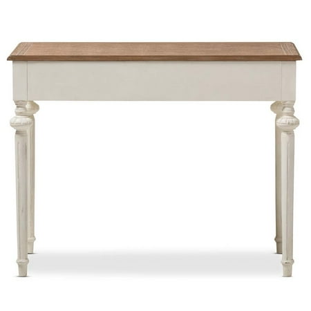 Baxton Studio Marquetterie French Provincial Weathered Oak And Whitewash Writing Desk Canada Baxton Studio Marquetterie French, White French Country Writing Desk