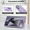 thumbnail image 5 of for Samsung Galaxy S25 Ultra Case with Card Holder Crossbody Lanyard Strap Leather Wallet Case with Magnetic Clasp Kickstand Heavy Duty Protective Back Flip Phone Cover for Women,Purple, 5 of 8