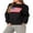 Black, variant on Baby Sweetie Women's American Flag Print Sweaters Graphic Loose Vintage Long Sleeve Knitted Pullover Fall Winter Tops