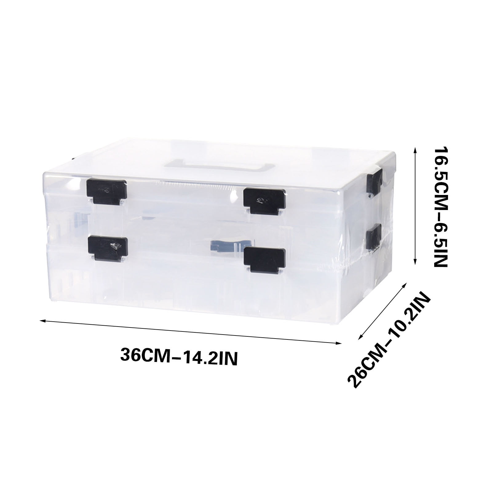 Large Building Block Storage Box with Buckle, Stackable Detachable Toy Organizer Bin for LEGO Bricks, Multi-Layer Plastic Sorting Container for Kids Room and Playroom