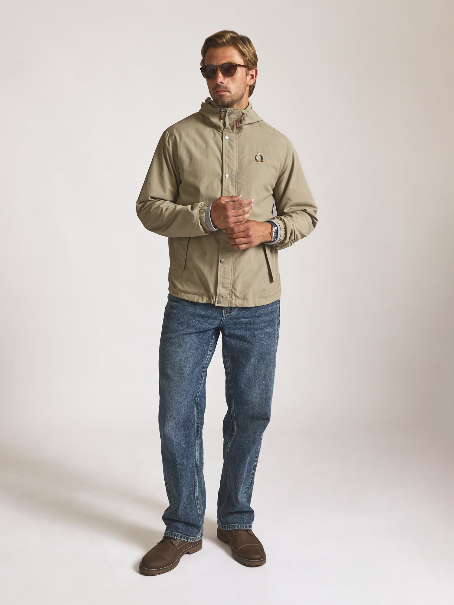 Chaps Men’s and Big Men’s Heritage Hooded Rain Jacket, Sizes S–2XL