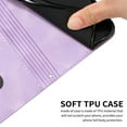 thumbnail image 6 of Allytech Retro Wallet Case for Samsung Galaxy A25 5G, Synthetic Leather Inner TPU Flip Folio Stand Hand Wrist Cards Holder Shockproof Wallet Cover for Galaxy A25 5G - Purple, 6 of 10