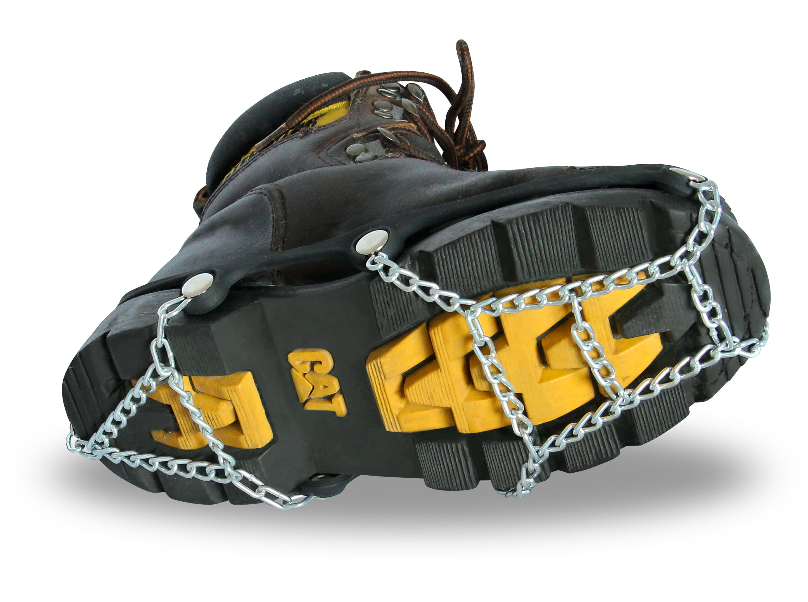 Details about    Traction Cleats Crampons Stainless Steel 19 Spikes Durable Rubber Safe X-Large 