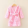 thumbnail image 2 of zuwimk Soft Cotton Baby Bath Towel Beach Bathrobe for Kids Boys Girls Robe Fleece Hooded(Pink,5-6 Years), 2 of 7
