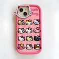 thumbnail image 1 of Sanrio Kawaii Hello Kitty Funda Protectora Para Teléfono iPhone 14 13 12 Pro Max 11 De Silicona Suave, 1 of 3