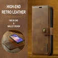 thumbnail image 5 of for Samsung Galaxy A36 5G Case, PU Leather Detachable Vintage Wallet Flip Magnetic Clousure Drop Protective Slim Phone Case Cover for Samsung Galaxy A36 5G with Card Holder - Brown, 5 of 8