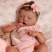 Cute Reborn Baby Dolls Full Body Silicone 18 inch Sleeping Reborn Newborn Baby Realistic Girl Real Life Doll Toys for gift