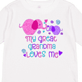 thumbnail image 4 of Inktastic My Great Grandma Loves Me- cute elephants Boys or Girls Long Sleeve Toddler T-Shirt, 4 of 5