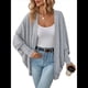 thumbnail image 2 of Suéter Cárdigan Extragrande de Punto Suave para Mujer con Bolsillos Gris S, 2 of 9
