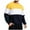 Yellow, variant on Aofany Men Casual Fashion Round Neck With Pocket Pullover Sweatshirt Patchwork Long Sleeve Tops
