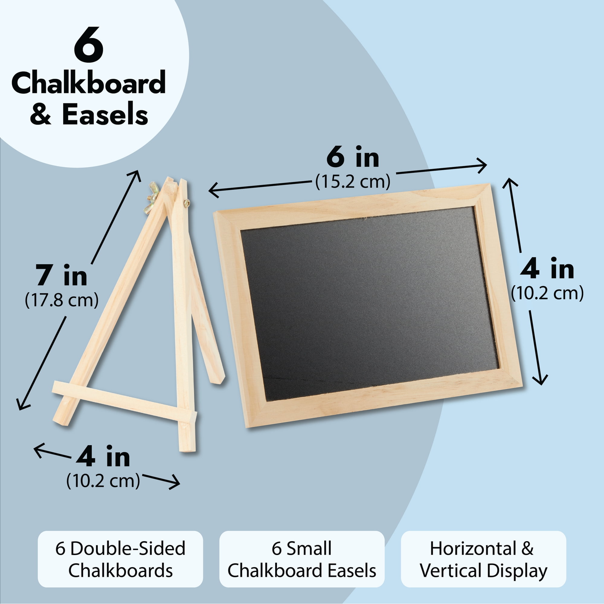 Amscan Chalkboard Easels - 6 easels