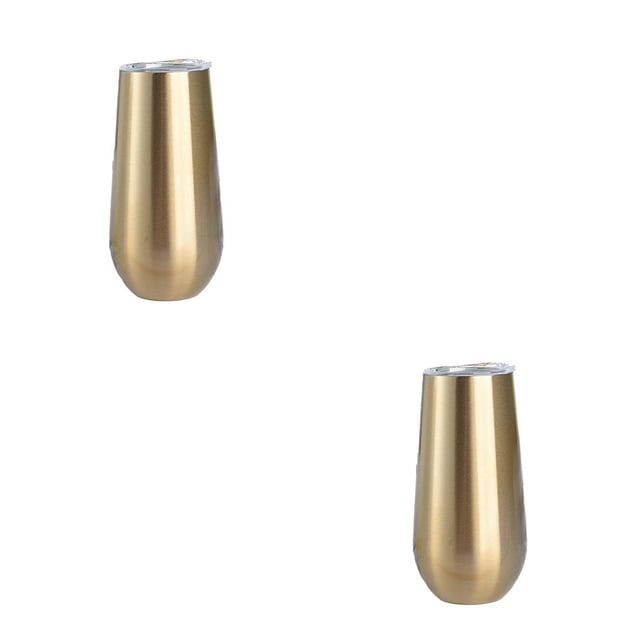 Naiovety Copas de cóctel de doble capa, copa de champán irrompible de acero inoxidable OZ, copa de tostado, vaso de vino de regalo dulce Type8 NO8 Naiovety CBP277844