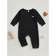 thumbnail image 4 of Suealasg Baby Boys Girls Full Length Jumpsuit Long Sleeve Crew Neck Embroidery Dinosaur Romper 3 6 9 12 18 Months Fall Coming Home Clothes for Infant Boys Girls, 4 of 9