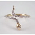 thumbnail image 3 of 2.00Ct Round Cut Simulated Diamond Snake Style Engagement Ring 14K Yellow Gold Plated, 3 of 5
