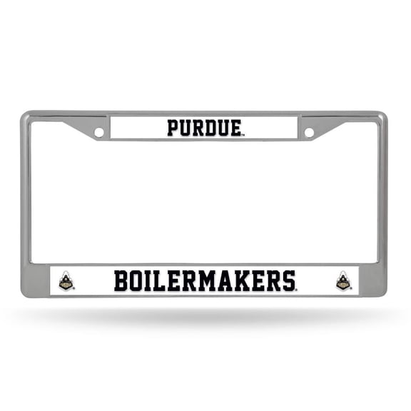 Purdue Boilermaker's Chrome Metal License Plate Frame
