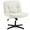 Beige, variant on Glavbiku Cross Legged Office Chair, Armless Swivel Accent Chair with Wheels for Home Office,Black