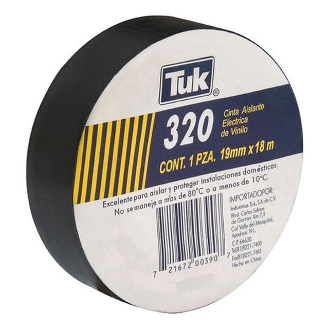 Cinta Aislante Tuk 19x18 Vinil Negro 320 345008