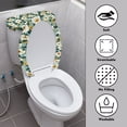 thumbnail image 3 of HELLHERO Small Floral Pattern Fashion for Household Elastic Edge Toilet Cover Universal Elastic Bottom Easy to Install, 3 of 7