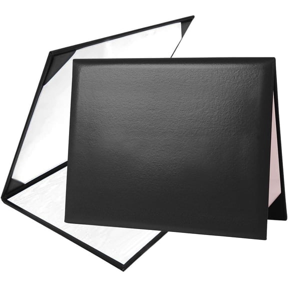 Misscom Diploma Cover 8.5” x11” Diploma Holder of Graduation Leatherette Padded Certificate（Tent Style)
