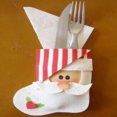 thumbnail image 4 of Cute Christmas Tableware Holder Cuchillería Bolsa Stocking Diseño Xmas Ornamento Sunnimix Decoración de mesa de Navidad, 4 of 8