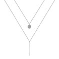 thumbnail image 2 of Collar largo con doble capa y cadena para clavícula, ideal para todas las ocasiones, 2 of 8