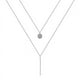 thumbnail image 2 of Collar largo con doble capa y cadena para clavícula, ideal para todas las ocasiones, 2 of 8