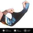 thumbnail image 2 of Balery Red And Blue Fire Skull Warrior Mangas Refrescantes para Brazos para Hombre y Mujer – Transpirables y Absorbentes de Humedad para Mujeres, Hombres y Niños, 2 of 7