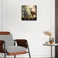 thumbnail image 3 of 12 Inch Wall Clock Battery Operated Silent Clock Decorative for Office, Kitchen, Outdoor, Living Room，Reindeer in The Wood Cute Drawing, 3 of 4