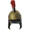 thumbnail image 2 of SZCO Roman Centurion Helmet 18 Gauge Carbon Steel Full Size With Stand Red Mohawk Decorative Gladiator Helmet Cosplay Collectible, 2 of 4