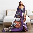 thumbnail image 3 of Super Soft Blanket Picnic Cinnamoroll Throw Blanket Halloween Flannel Bedspread For OutdoorPattern Sofa Bed Cover, 3 of 5