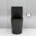 thumbnail image 2 of TICOZE Water-Saving Matte Black One-Piece Toilet with High-Efficiency Dual Flush 1.1/1.6 GPF, Elongated Comfort Design, Soft-Close Seat and Easy-Clean Skirted Trapway, 2 of 11