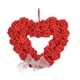 thumbnail image 2 of Corona del Día de San Valentín corona en forma de corazón 14 "regalos del Día de San Valentín decoración del Día de San Valentín corona de flores de Rojo, 2 of 8