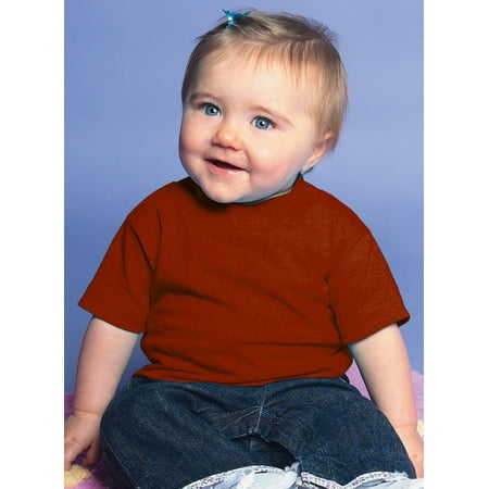 - (Price/each)Rabbit Skins 3401 Infant T-Shirt-Garnet-18M