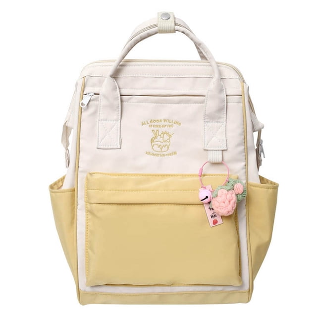 Meitianfacai Versatile Large Capacity Junior High School Student Backpack Color Matching Foolproof Backpack New Student Backpack For The Start Of The School Season