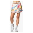 thumbnail image 4 of Lucky In Love Women`s High Waist Flower On Tennis Skort Multicolor (  X-Small   ), 4 of 4