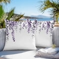 thumbnail image 4 of Dark Purple Outdoor Pillow Covers Pack of 2 Eucalyptus Leaves Watercolor Plants Country Waterproof Throw Pillow Covers Decorative Cushion Cases for Patio Garden Tent Balcony Couch 18x18 inch, 4 of 8