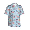 thumbnail image 2 of Daiia Brain Training Hawaiian Shirt for Men Gentle Cotton Regular Short Sleeve Casual-Small, 2 of 9