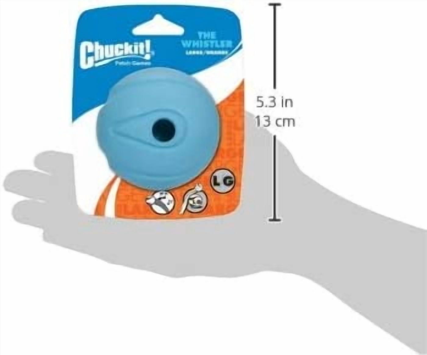 Chuckit! Dog Fetch Toy WHISTLER BALL Noisy Play Fits Launcher LARGE - 3 Pack