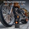 thumbnail image 3 of Tire Inflator Portable Air Compressor with Digital Pressure Gauge, 12V Smart Air Pump for Car Tires, Motorcycle, SUV, Electric Bike, Bicycle, Sports Balls with 10000mAh Battery & LED Light, 3 of 7