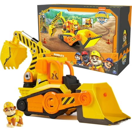 Rubble & Crew Bark Yard Deluxe Bulldozer Construction Truck Toy Play Vehicle, 3+ Yrs, 2 Count