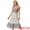 Light Green, variant on DARING DIVA Spaghetti Strap Smocked Maxi Boho Floral Dress L Orange
