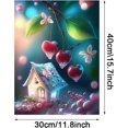thumbnail image 2 of Kit completo de pintura de diamantes 5D para adultos, bordado de diamantes, 40 x 30 cm (casa de dibujos animados) (verde), arte de diamantes de imitación para decoración del hogar, 2 of 4