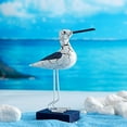 thumbnail image 4 of Estatuilla De Gaviota, Escultura única Hecha A Mano De Aves Marinas Vívidas, Hierro De Madera Compuesto Para El Hogar, 4 of 7