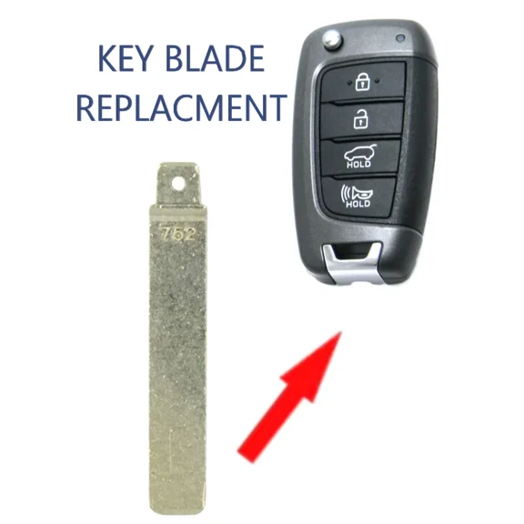 2017-2021 Hyundai / Remote Flip Key Blade / PN: 81996-G800 752 STAMPED