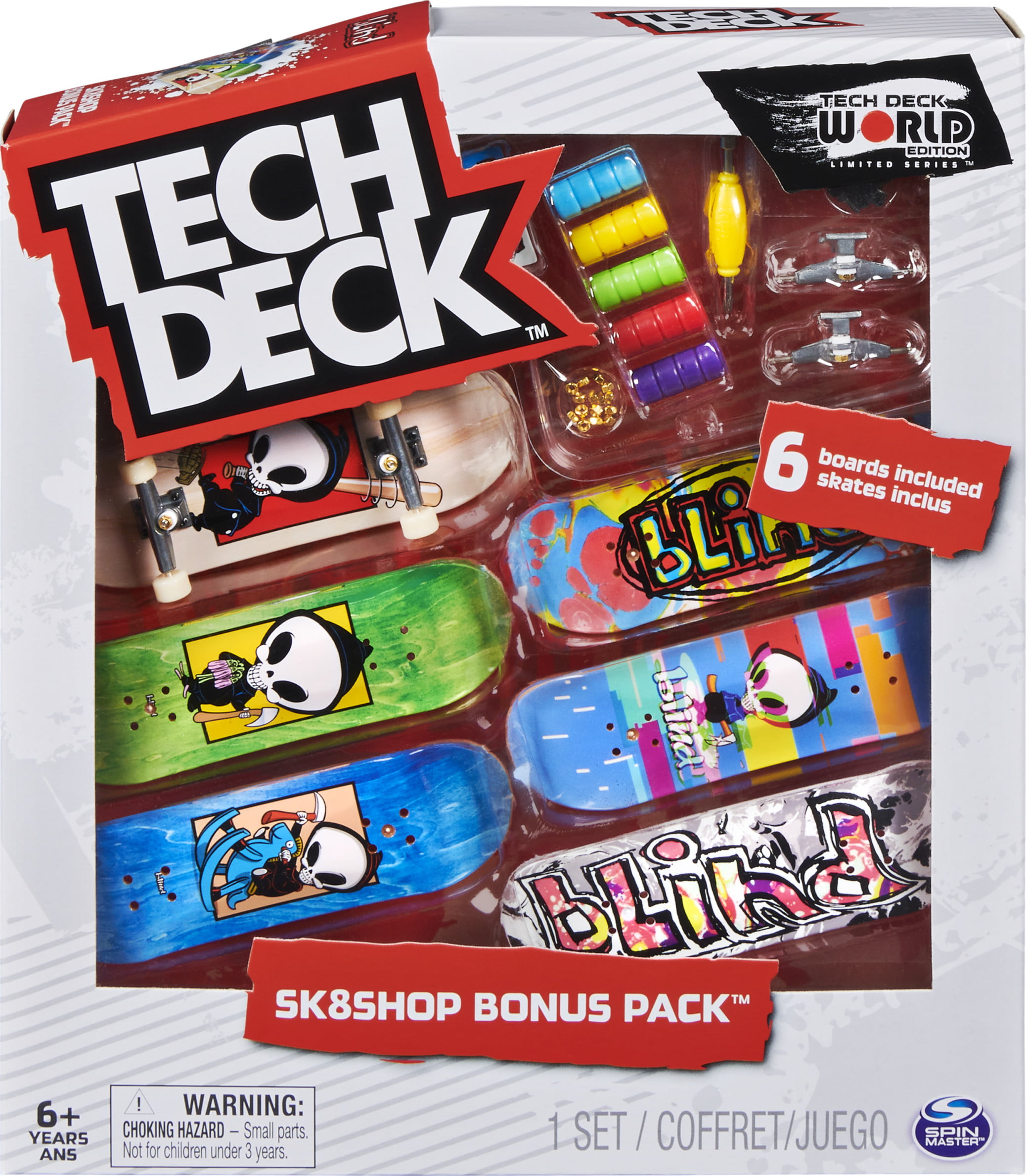 SG_B07J1Q1S73_US Tech Deck Baker Skateboards Sk8shop Bonus Pack 20th Anniversary 2018 Spinmaster Ltd 