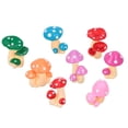 thumbnail image 4 of SEWCHICS 8pcs Decorative Mushroom Resin Miniature Mushroom Shape Craft Decoration for Family, 4 of 8