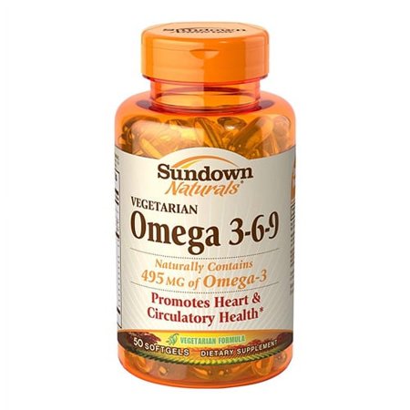 Sundown Naturals Omega 3-6-9 Vegetarian Formula Softgels - 50 Ea