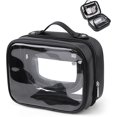 thumbnail image 1 of LHSHID Travel Toiletry Bag TSA Approved Makeup Bag Clear 2 Layer Cosmetic Bag with Handle Waterproof Transparent Makeup Organizer, 1 of 6