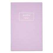 Angle View: 1PACK Mead Workstyle Notebook, 1 Subject, Wide/Legal Rule, Lavender Cover, 8.5 x 5.5, 80 Sheets